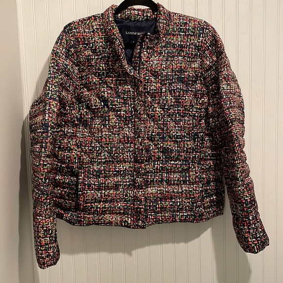 Lands' End Jackets & Coats Lands End Womens Quilted Down Jacket